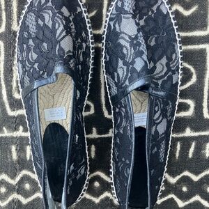 bettye muller concept Espadrilles Black Lace Pattern Women's Made in Spain Si 40
